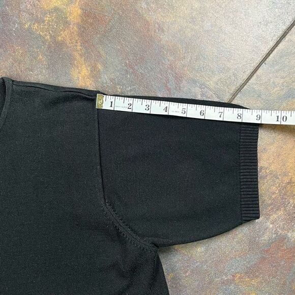 Dress Barn Women’s Black Short Sleeve Sweater 1X - Picture 6 of 11